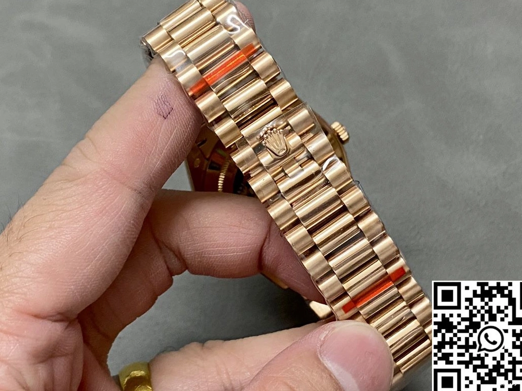 Steel Rose 1006 M228235-0025 Dial v5 Date Green Day Tungsten Functional Gold Rolex Factory QF 0813